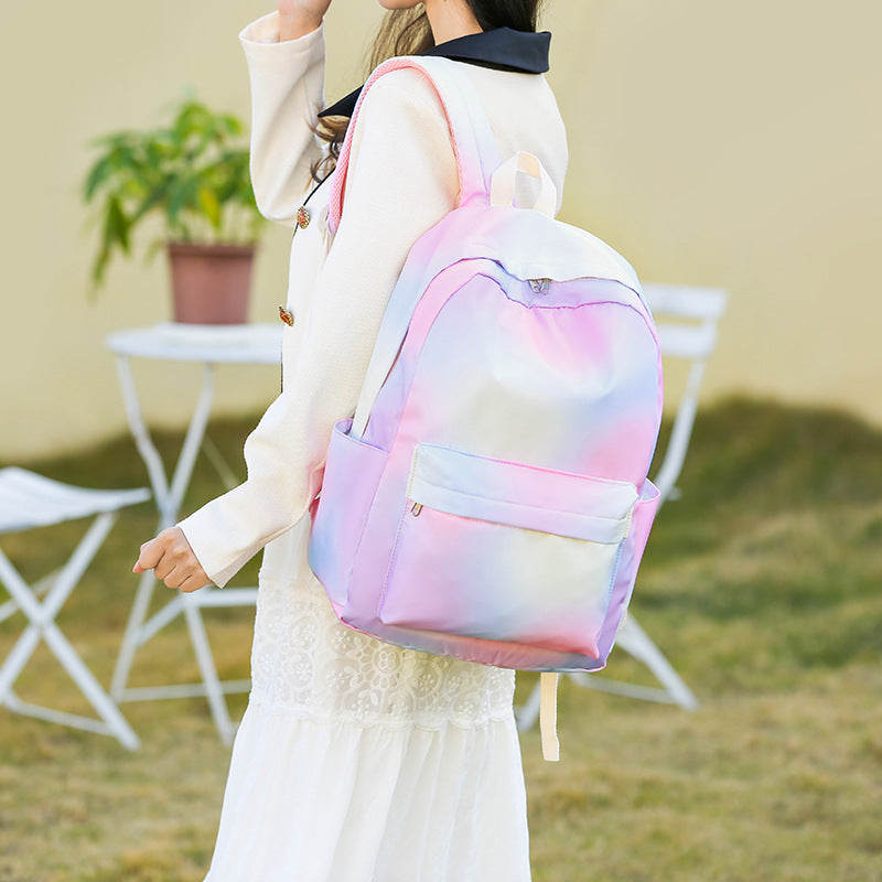 Stylish Cow Print Backpack and Accessory Set LoungeYard — product view 3