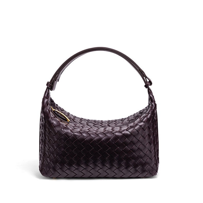 Braided Vegan Leather Shoulder Bag LoungeYard — product view 5