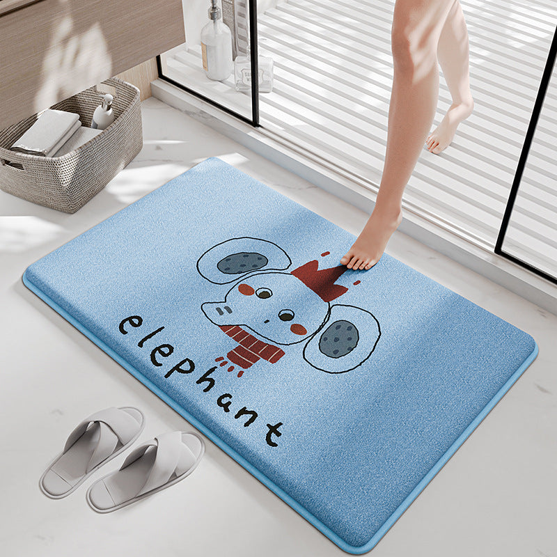 Funny Cartoon Bath Mat Bowlift — product view 2