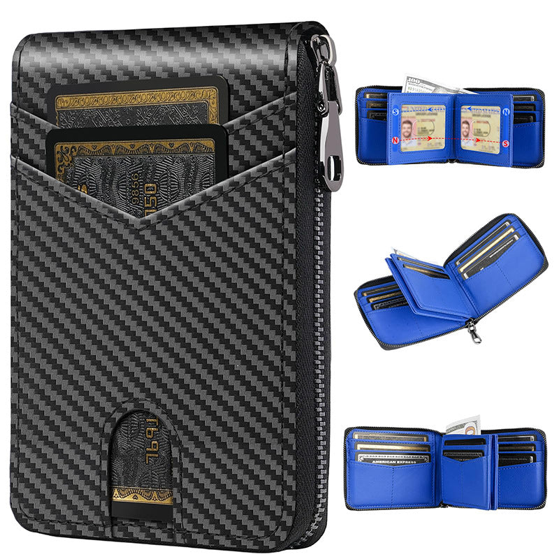 RFID-Blocking Multi-Functional Carbon Fiber Wallet LoungeYard — product view 6