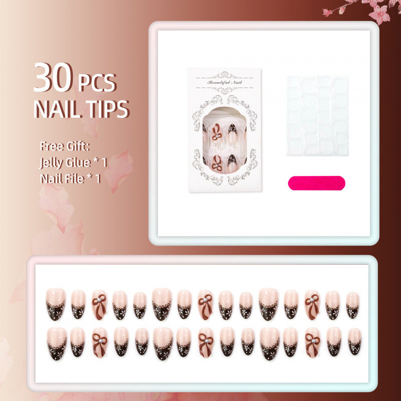 Elegant Decorative Press-On Nail Set — product view 4