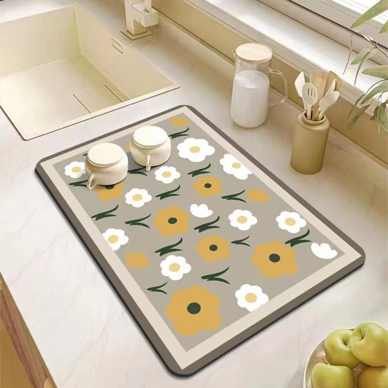 Floral Patterns Kitchen Mat Bowlift — product view 7