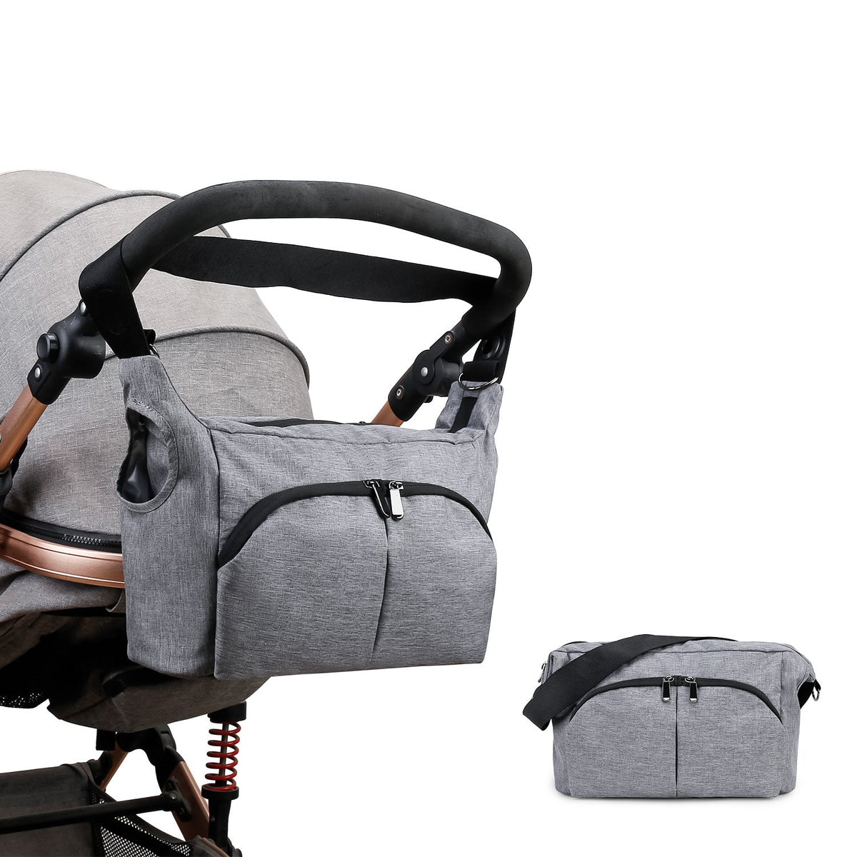 Practical shoulder bag with multiple compartments LoungeYard — product view 1