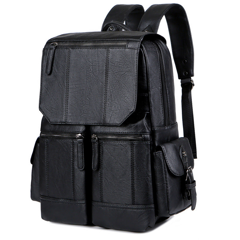Vintage Leather Backpack LoungeYard — product view 4