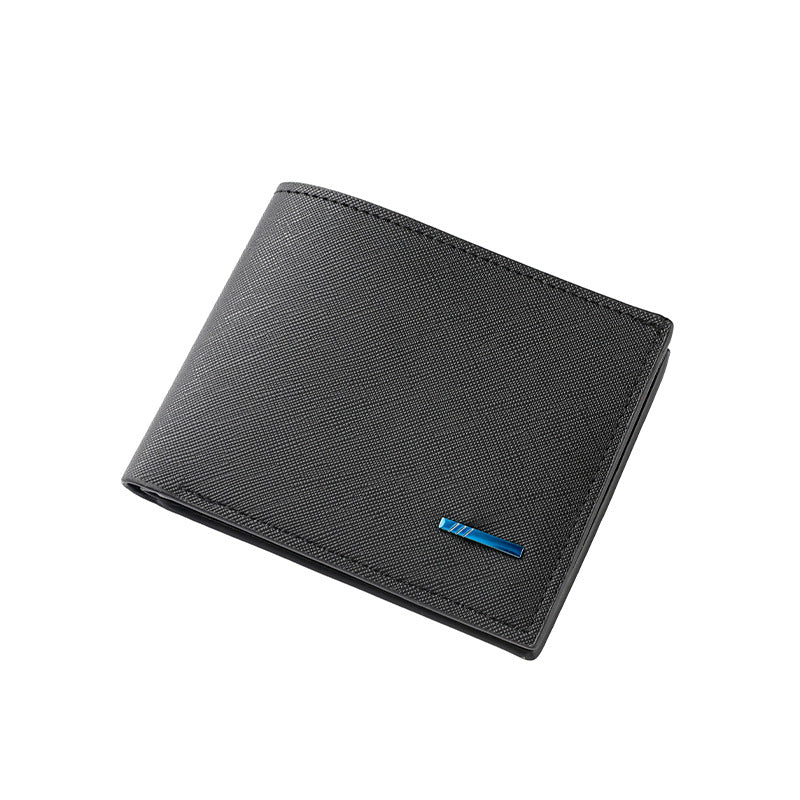 Textured Leather Folded Wallet LoungeYard — product view 4