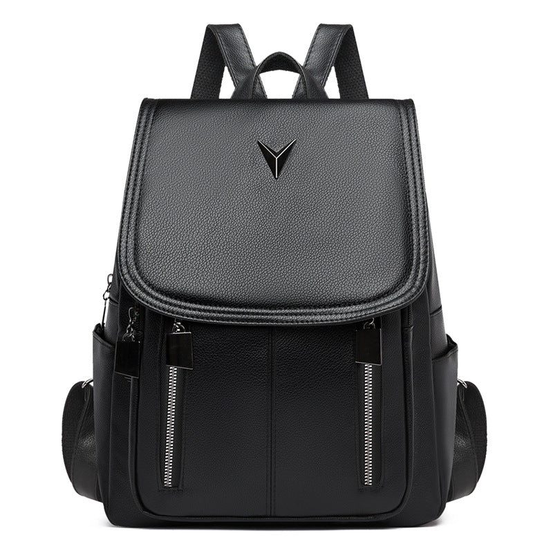 Versatile Leather Backpack — product view 2
