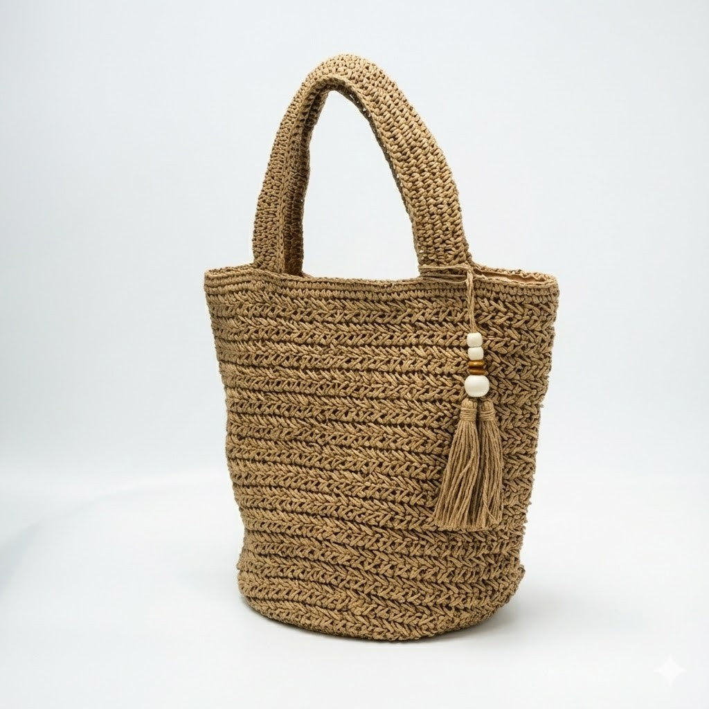 Braided Summer Tote Bag LoungeYard — product view 3