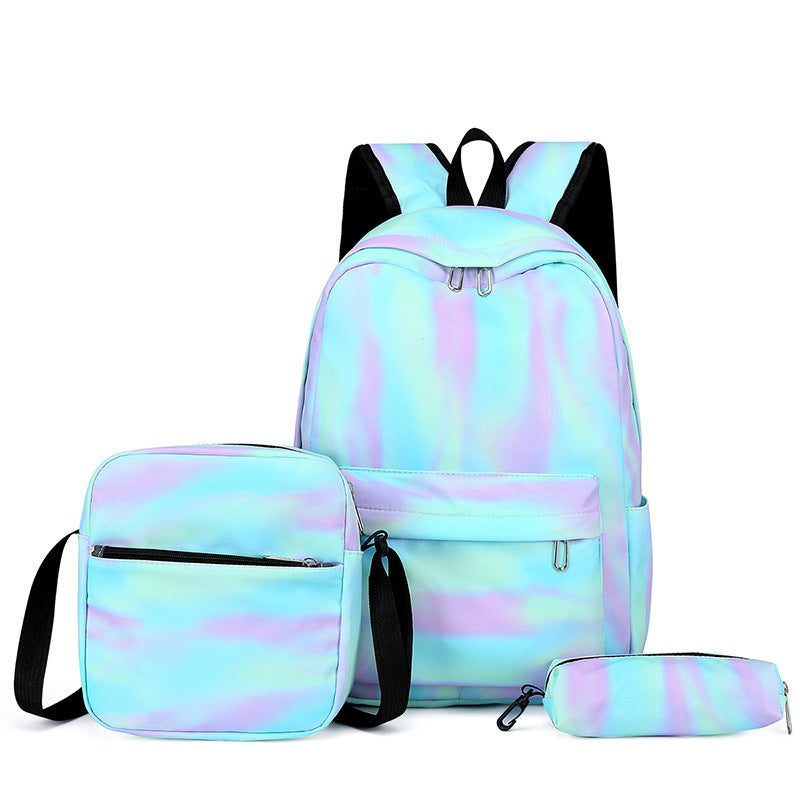 Stylish backpack with matching crossbody bag and pencil case LoungeYard — product view 6
