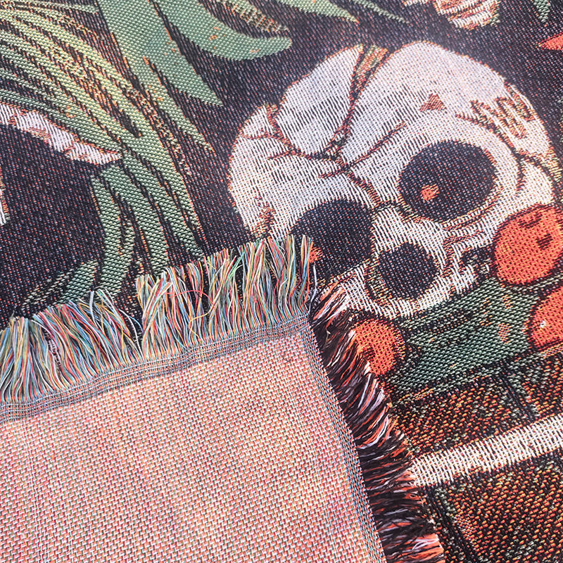 Halloween-Themed Tapestry Throw Blanket — product view 4