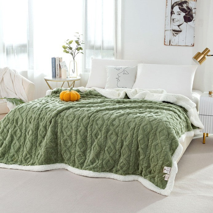 Cozy Patterned Fleece Blanket — product view 7