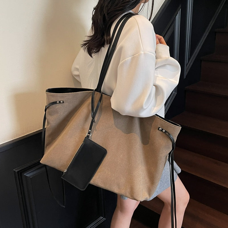 Spacious Canvas Tote Bag LoungeYard — product view 1