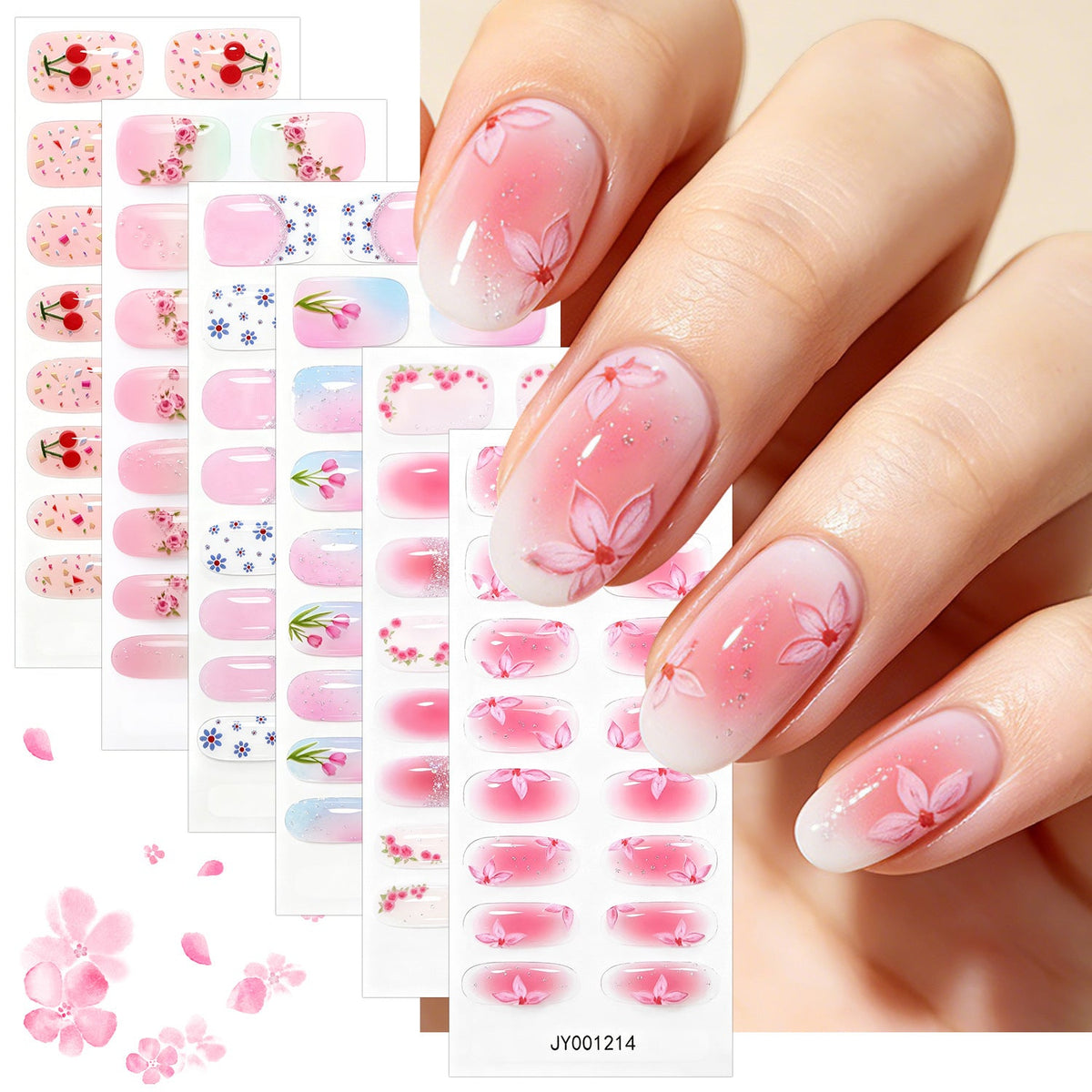 Whimsical Printed Nail Polish Strips — product view 1