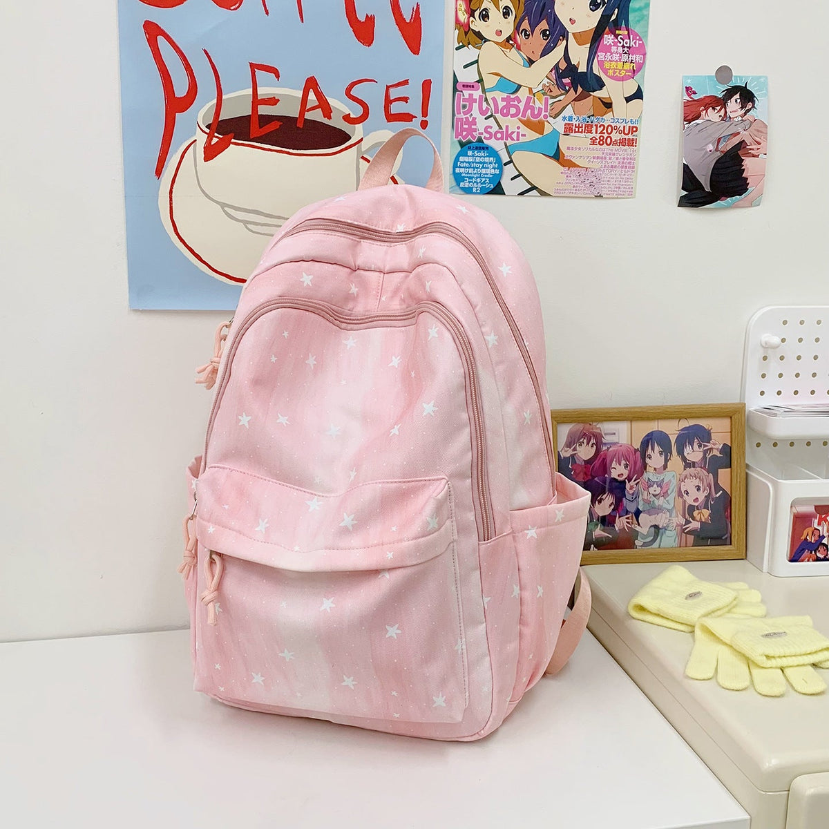 Decorative Star-Patterned Backpack LoungeYard 1791205991 — product view 6