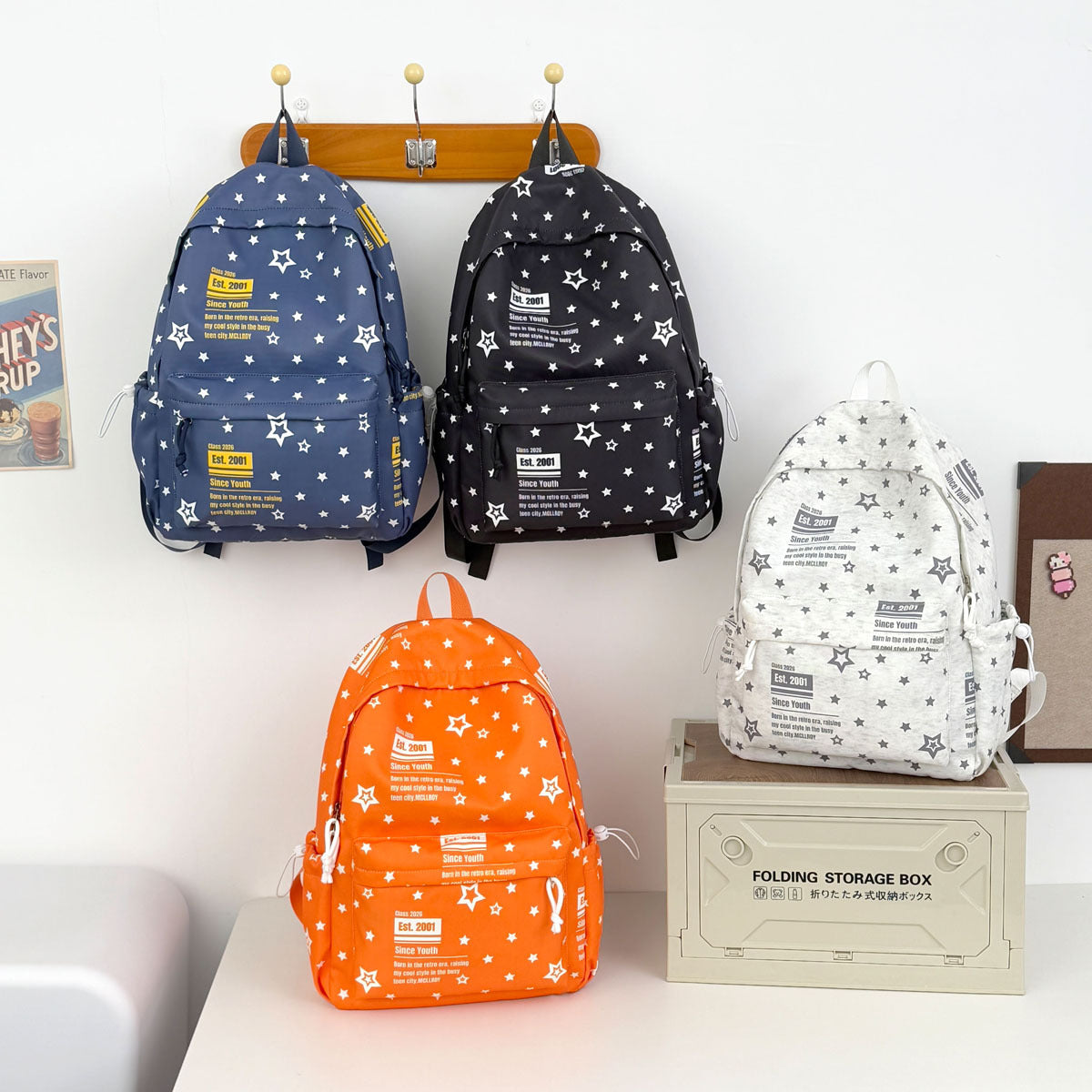 Star-Patterned Backpack LoungeYard — product view 4