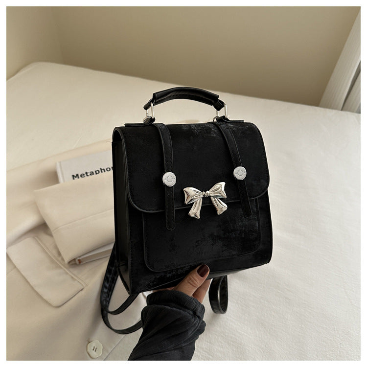 Elegant Bow-Detail Mini Backpack — product view 1