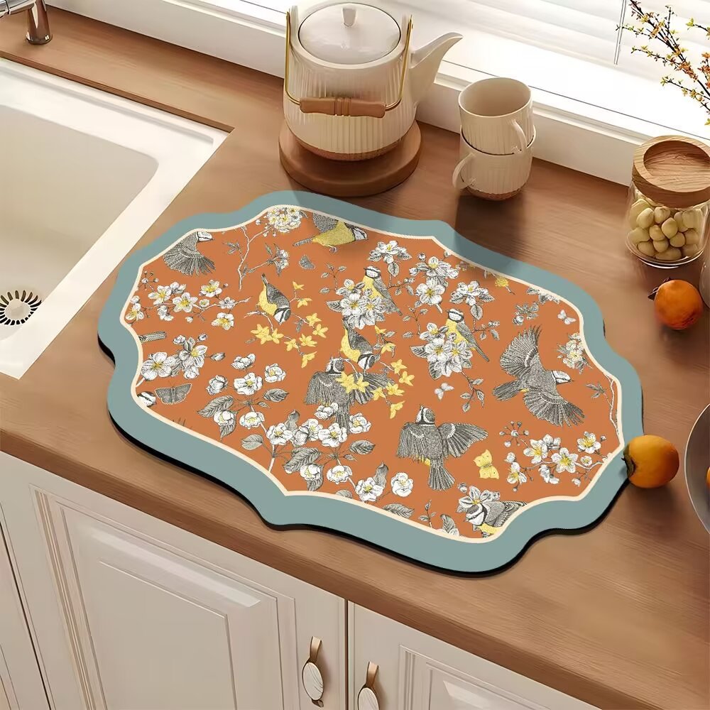 Elegant Decorative Kitchen Mat Bowlift — product view 1