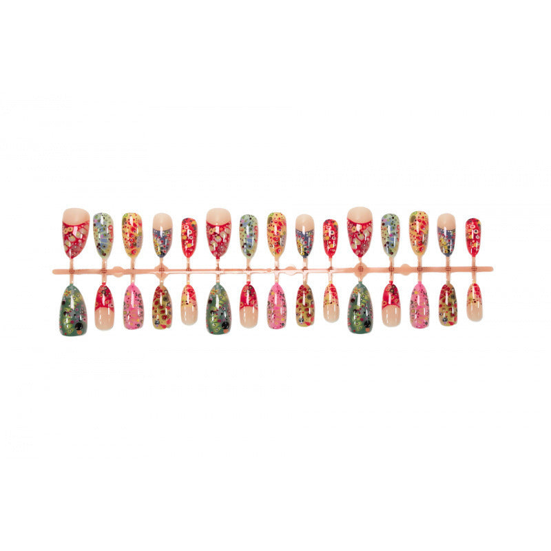 Artistic Colorful Decorative Press-On Nails — product view 5
