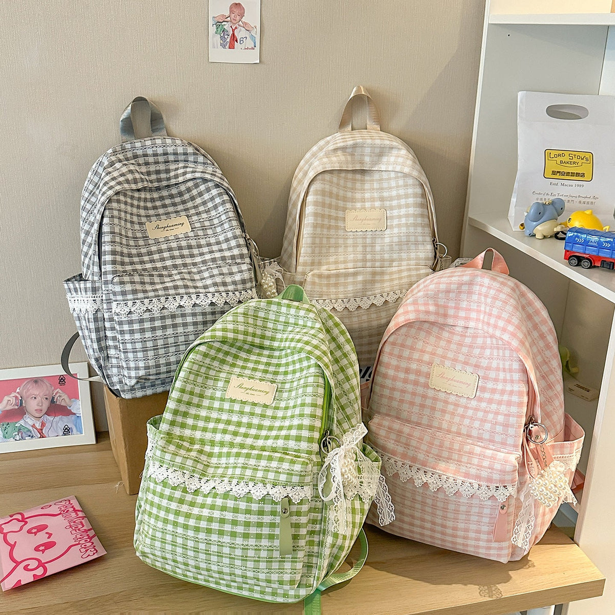 Charming Embroidered Backpack LoungeYard — product view 7