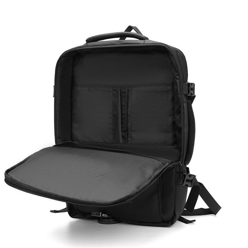 Multifunctional backpack with protective compartments and innovative design LoungeYard — product view 2
