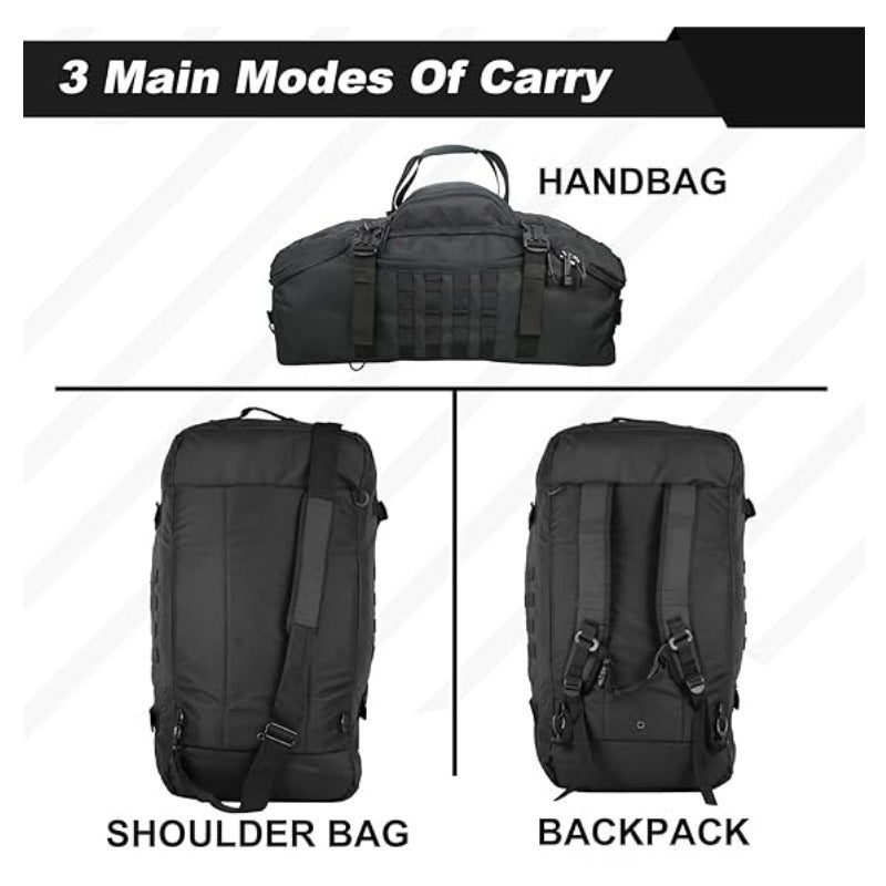 Tactical Duffel Bag with Multi-Compartment Storage LoungeYard — product view 2