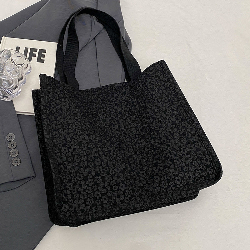 Floral Print Canvas Tote Bag — product view 7