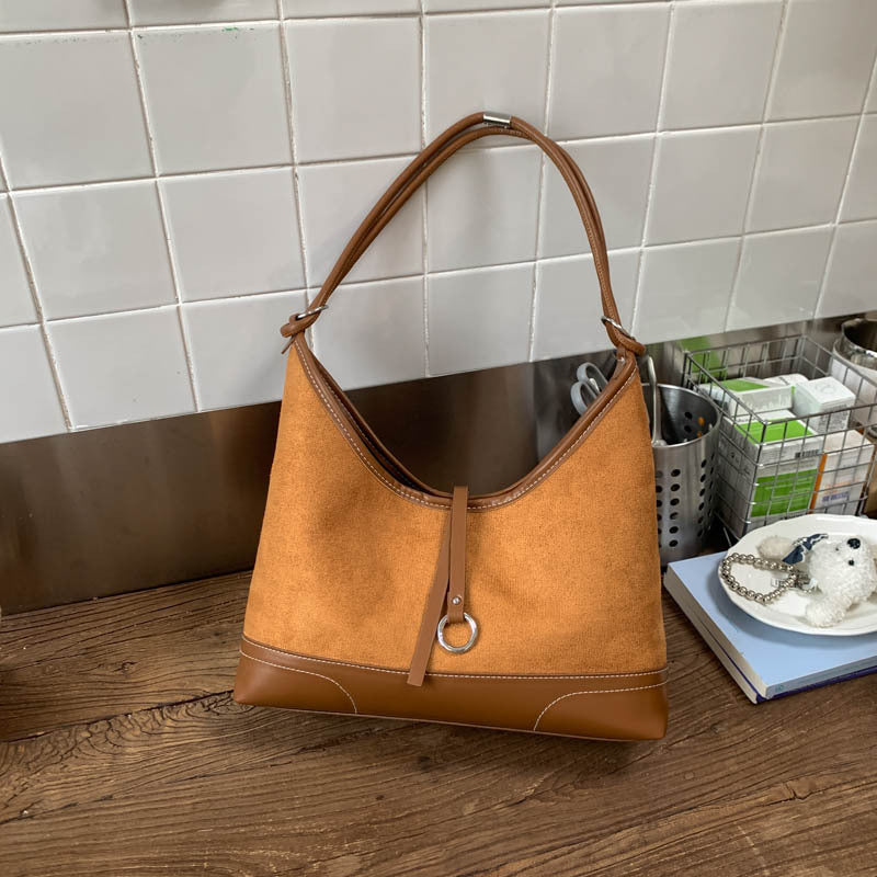 Suede Hobo Bag — product view 1
