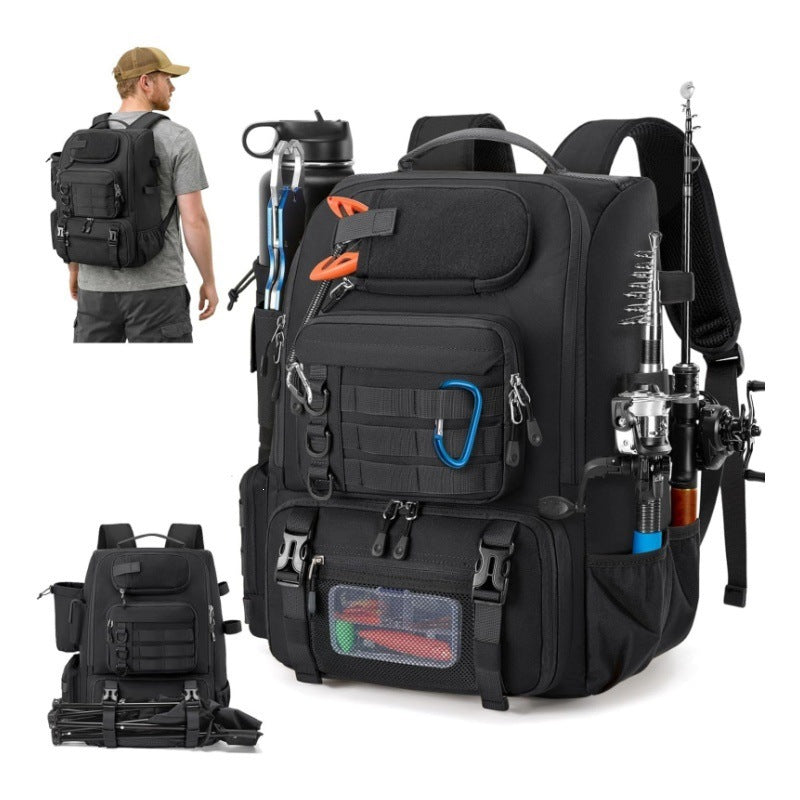 Multi-Functional Outdoor Fishing Backpack LoungeYard — product view 6