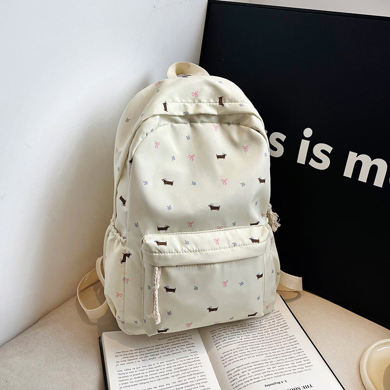 Dog-Themed Casual Backpack LoungeYard — product view 5