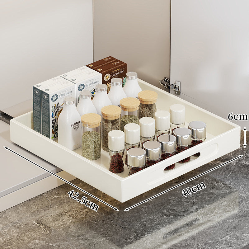 Sliding Pull-Out Kitchen Cabinet Storage Tray Organizer — product view 3