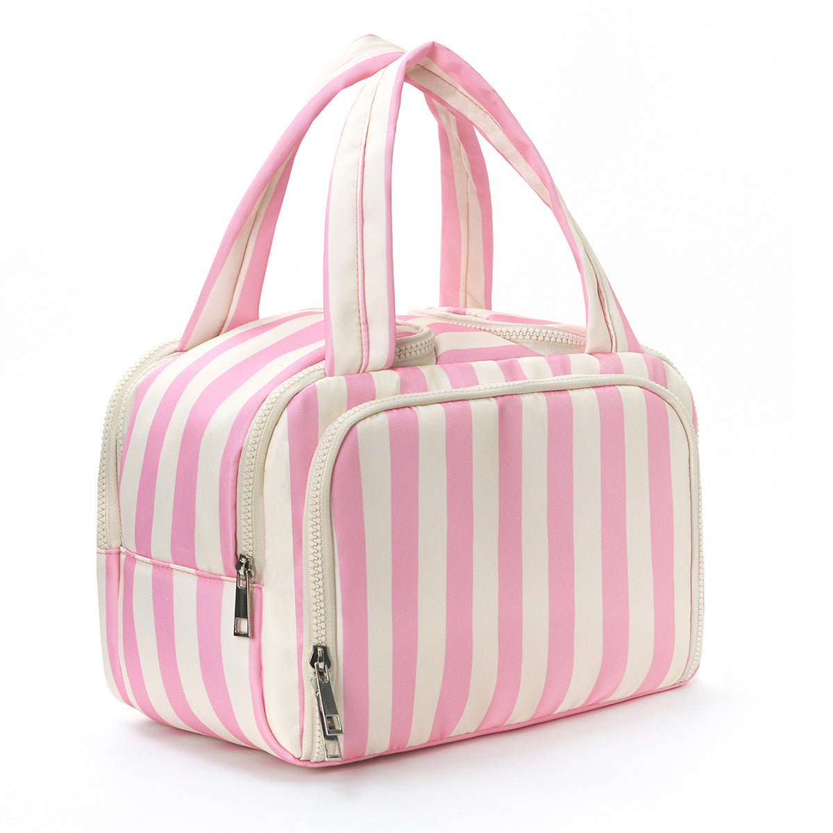 Cosmetic bag with stylish striped pattern LoungeYard — product view 3