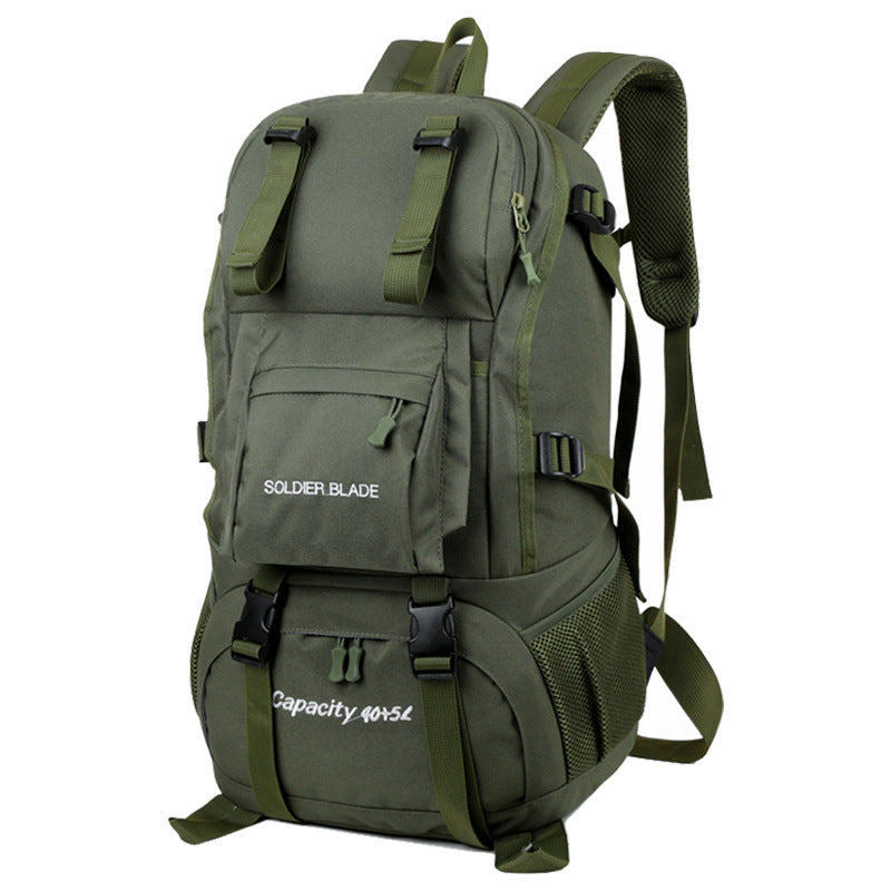 Outdoor backpack with separate shoe compartment and water-repellent material LoungeYard — product view 1