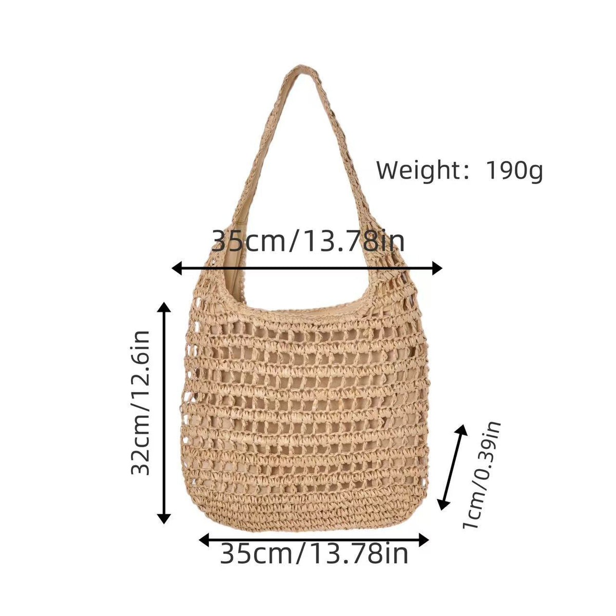 Handcrafted Macrame Shopper Bag LoungeYard — product view 5