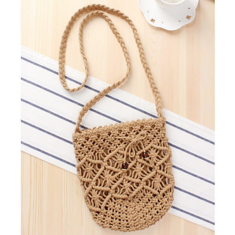 Handmade Macrame Shoulder Bag LoungeYard — product view 6