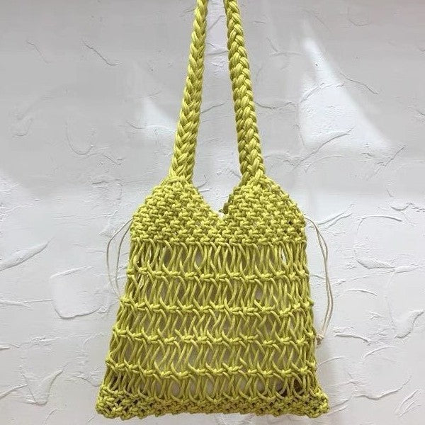 Hand-knotted shopping and beach bag LoungeYard — product view 4