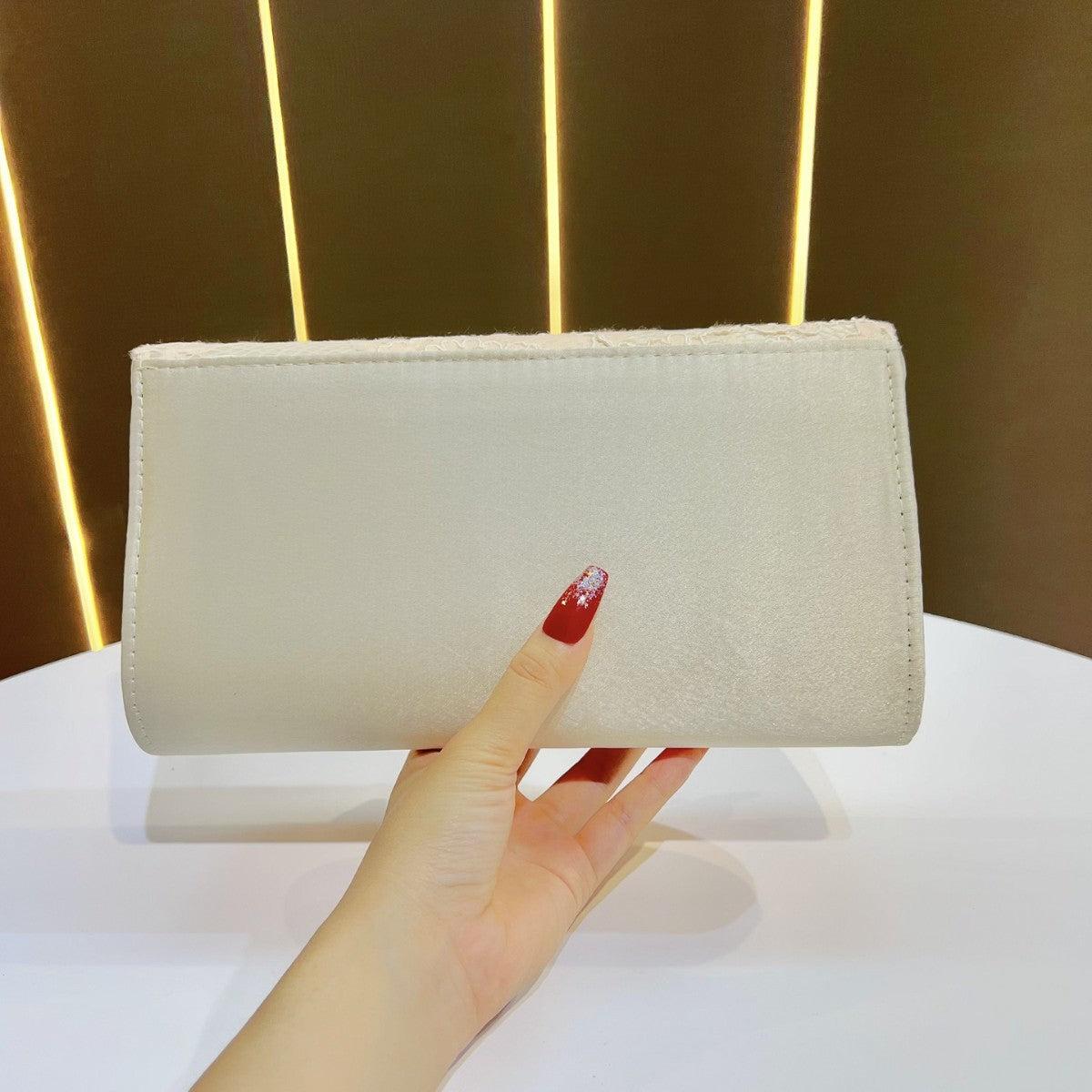 Elegant Floral Lace Evening Clutch — product view 4