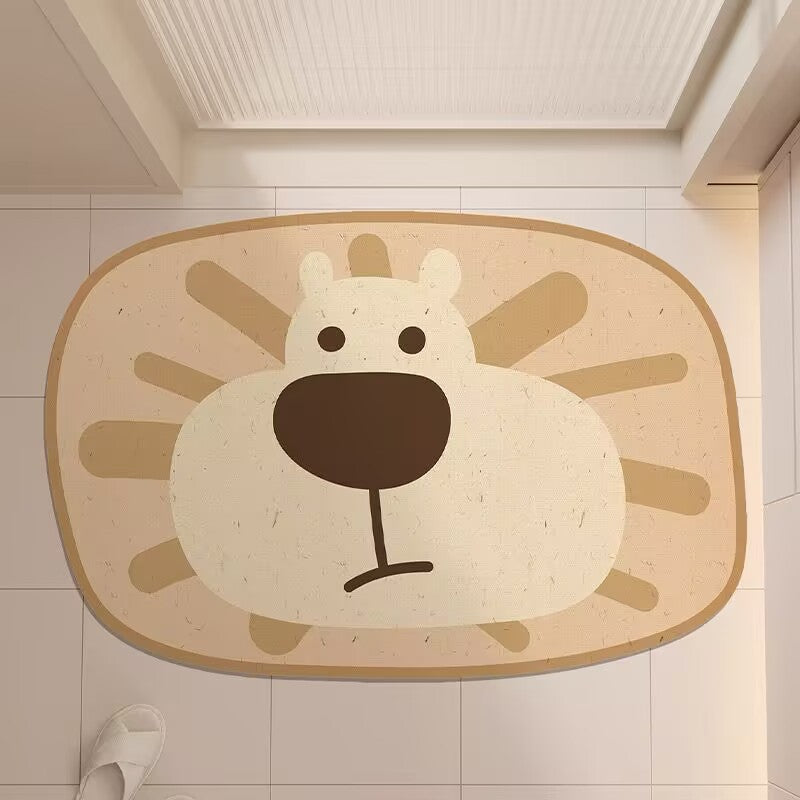 Cute Hippo-Shaped Bath Mat — product view 6