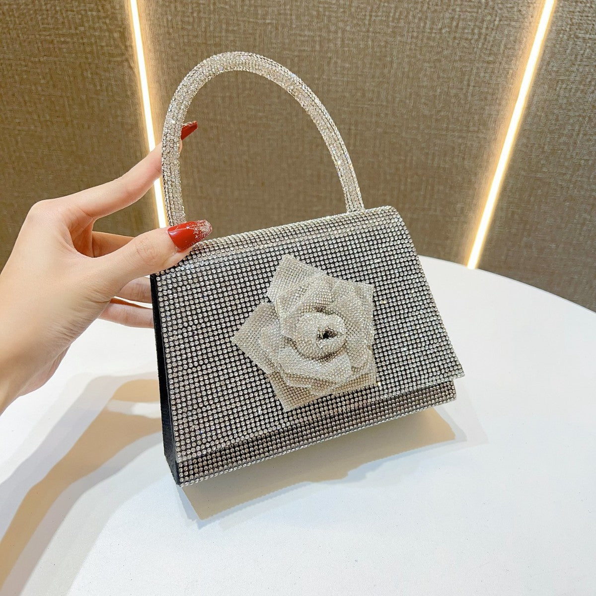 Decorative Satin Evening Handbag — product view 6
