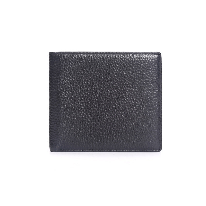 Textured Leather Bi-fold Wallet LoungeYard — product view 3