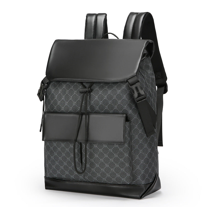 Stylish Water-Resistant Rolltop Backpack LoungeYard — product view 3