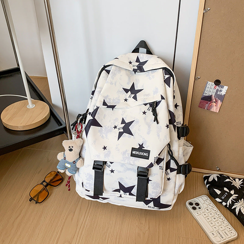 Fun Star-Patterned Backpack LoungeYard — product view 7