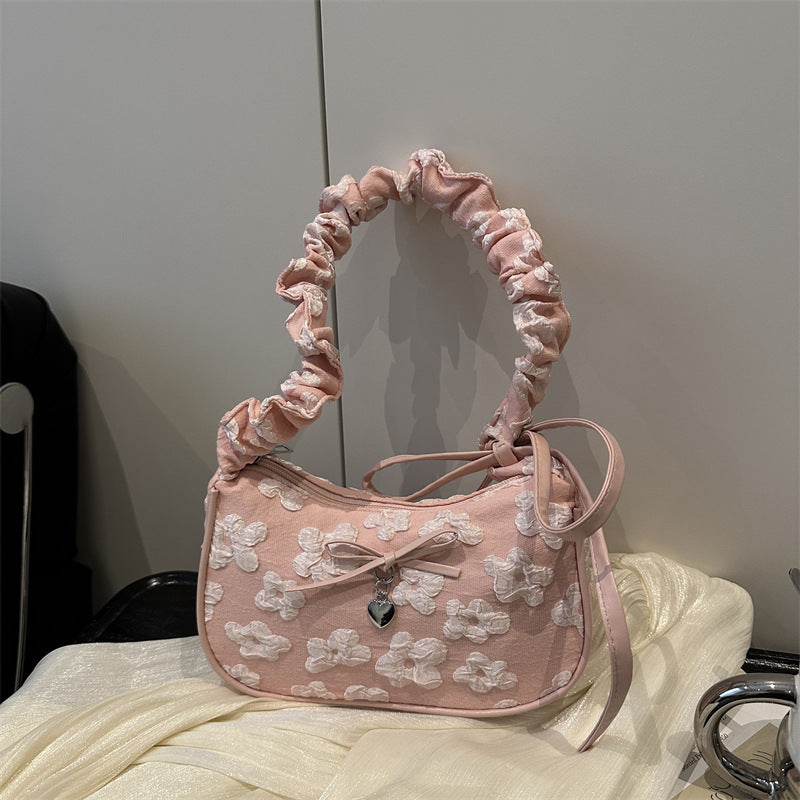 Elegant Floral Embellished Shoulder Bag LoungeYard — product view 3