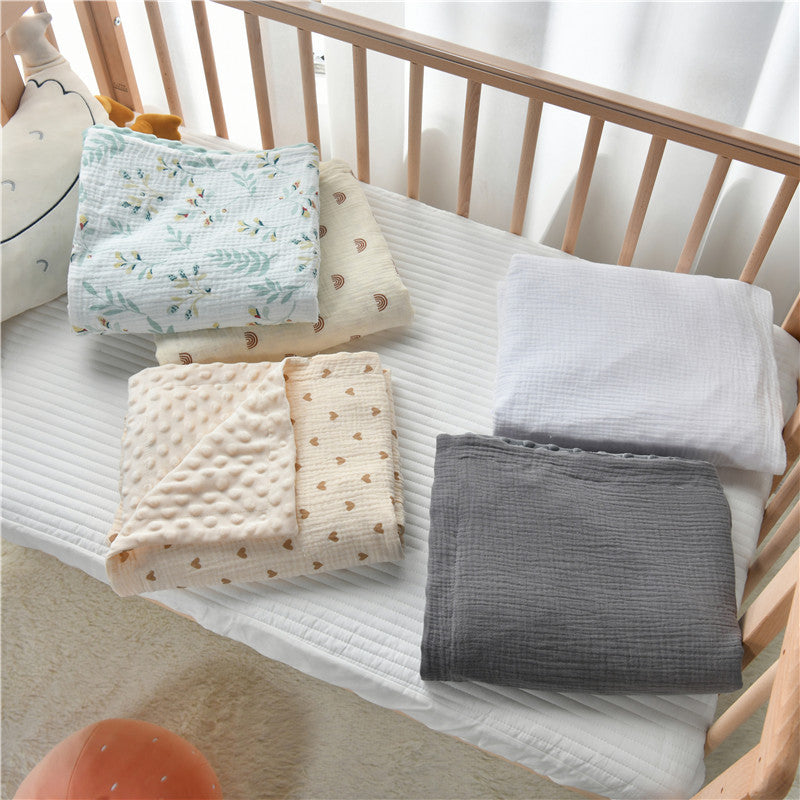 Plush Quilted Double-Sided Baby Blanket LoungeYard — product view 2