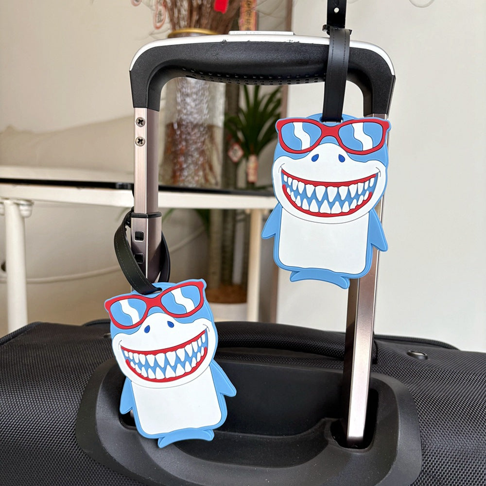 Shark Character Luggage Tag LoungeYard — product view 1