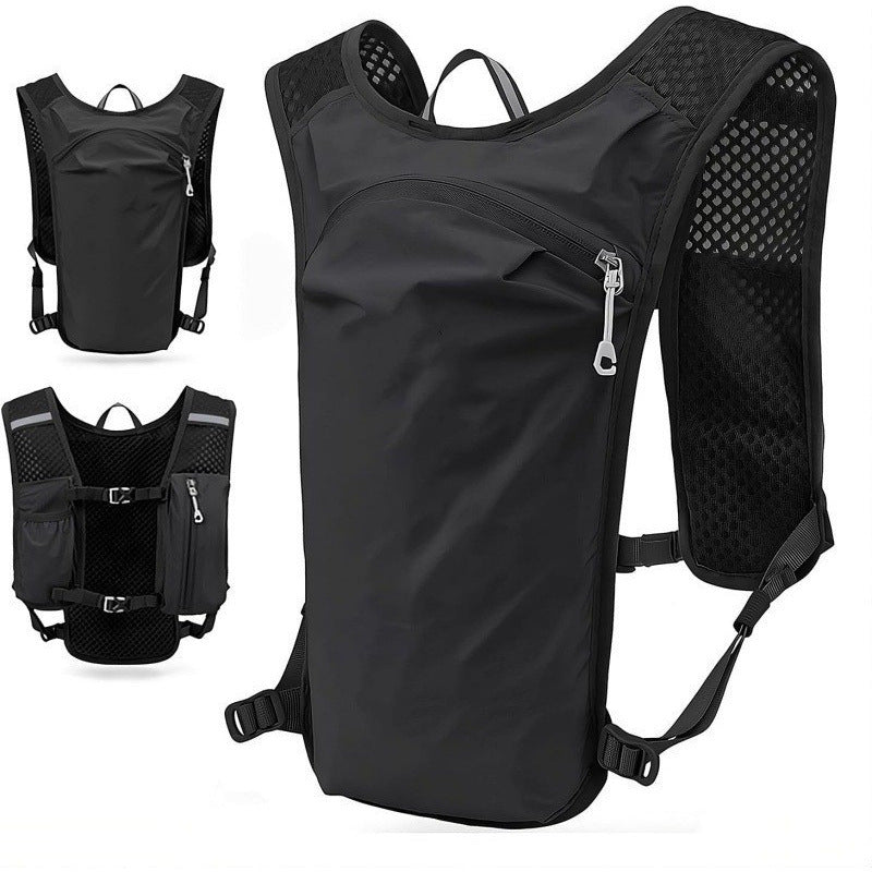 Sporty hydration backpack with breathable mesh back LoungeYard — product view 6