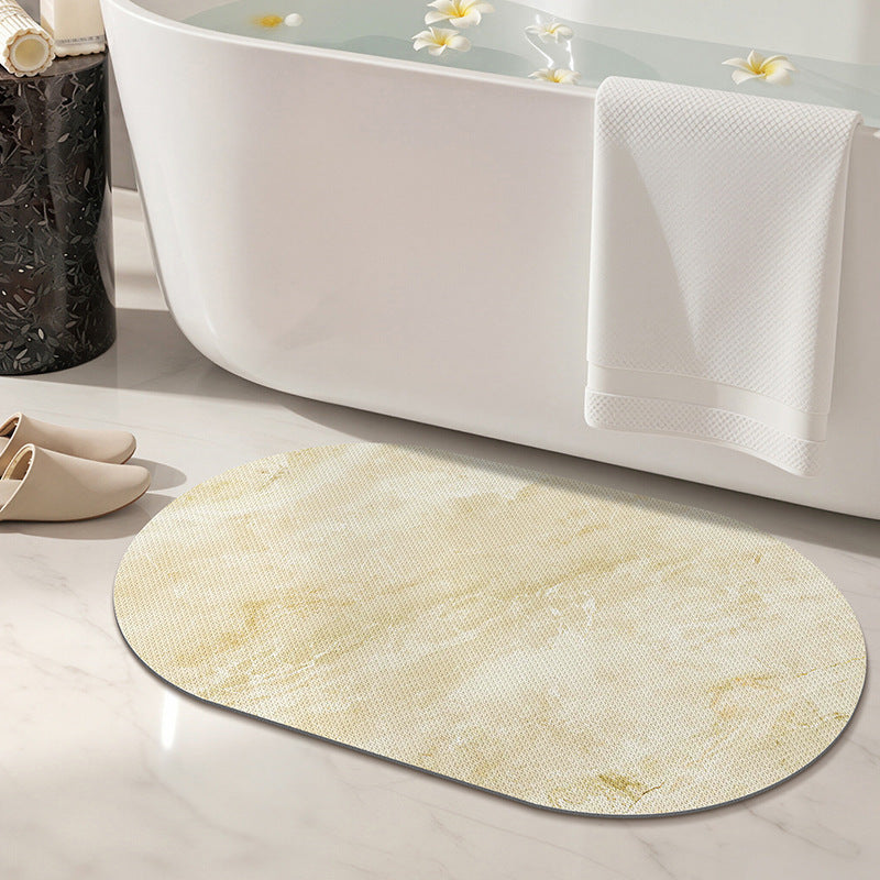 Marble Print Bath Mat for Bathroom Floor Decor — product view 3