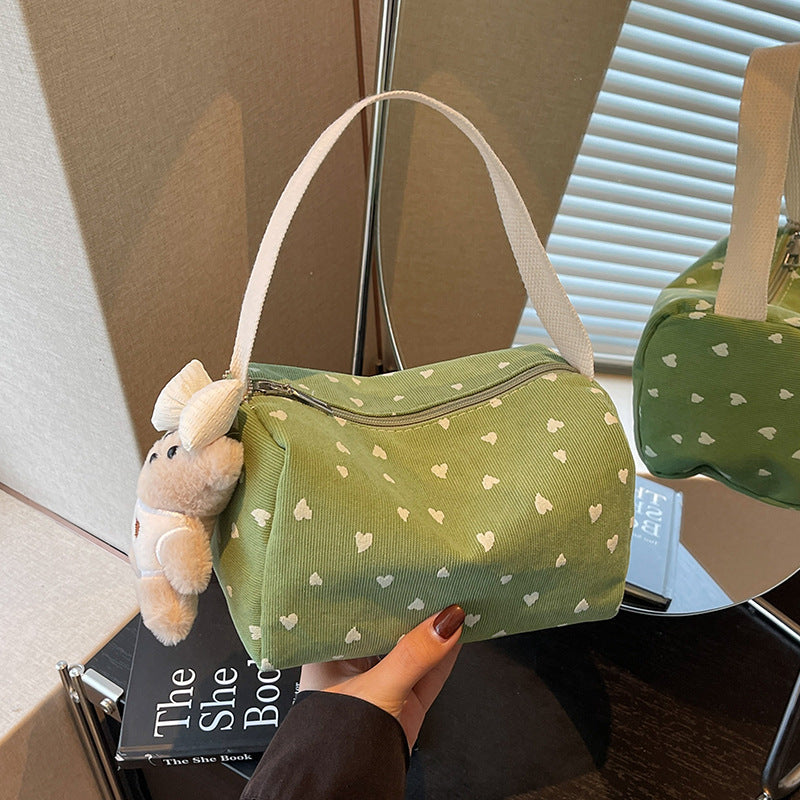 Cute Heart Pattern Handheld Bag — product view 2