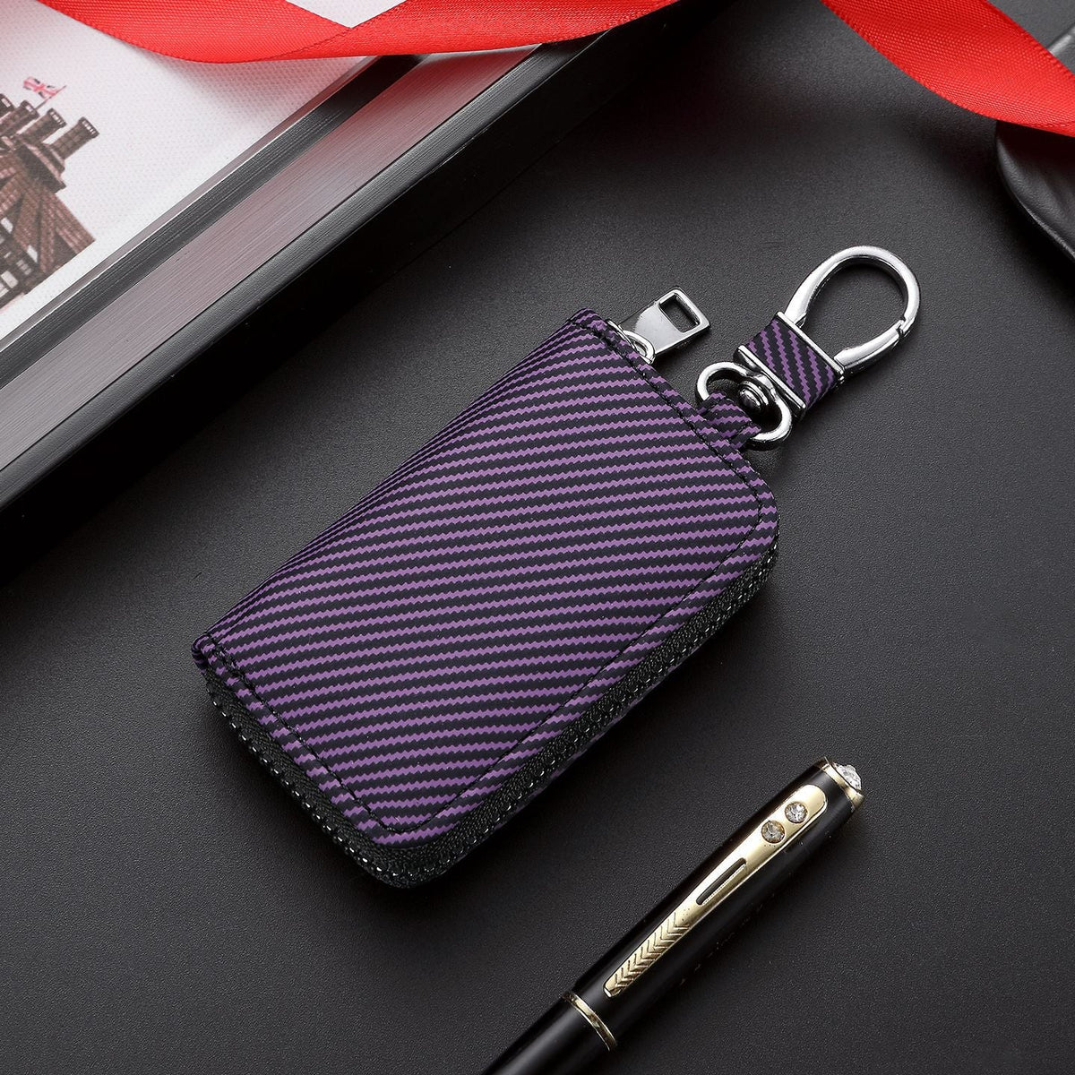 Compact Zippered Keychain Wallet — product view 3