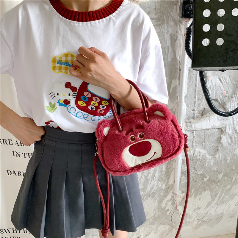 Plush Animal Face Handbag — product view 3