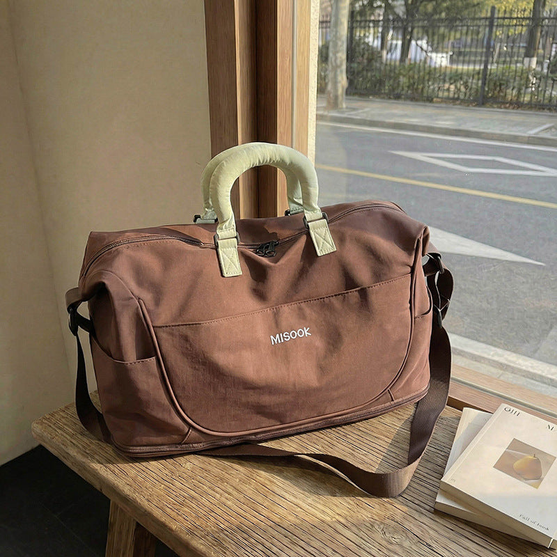 Stylish Leather Travel Duffel Bag — product view 1