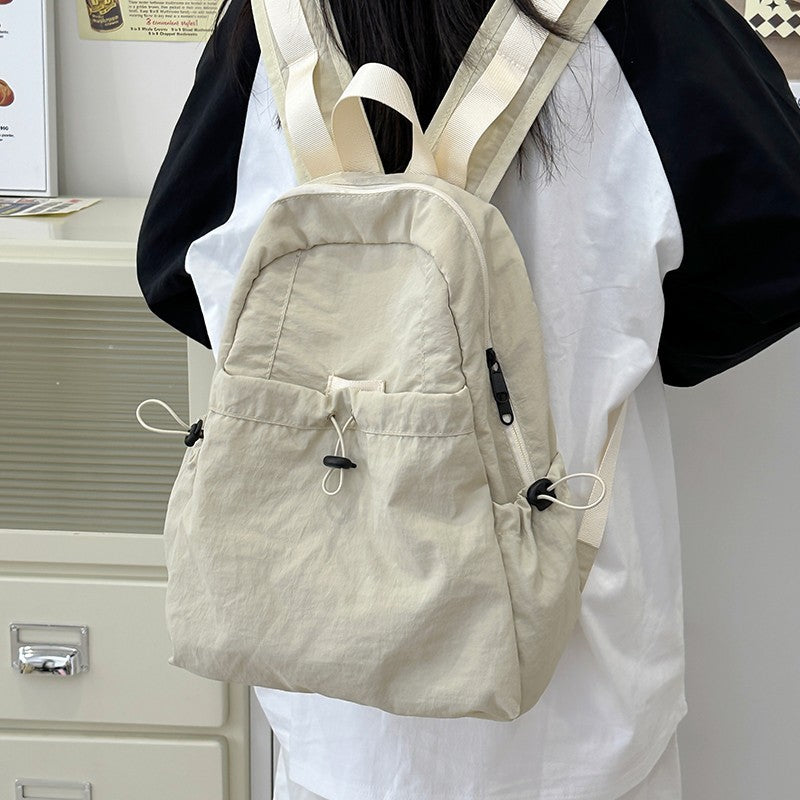 Leisure backpack with innovative drawstring and comfortable carrying system LoungeYard — product view 2